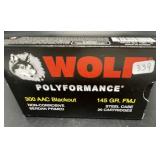 WOLF 300 ACC BLACK OUT 20 CARTRIDGES