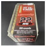 HORNADY 30 GR V-MAX 22 MAG 50 CARTRIDGES
