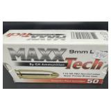 MAXX TECH 9 MM LUGER 50 CARTRIDGES