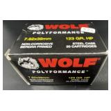 WOLF 7.62 X 39 MM 20 CARTRIDGES