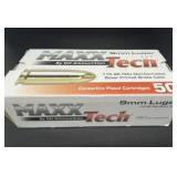 MAXX TECH 9 MM LUGER 50 CARTRIDGES