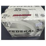 FEDERAL 22 LR 325 CARTRIDGES