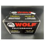 WOLF 7.62 X 39 MM 20 CARTRIDGES