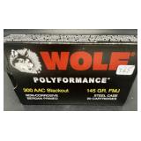 WOLF 300 ACC BLACK OUT 20 CARTRIDGES