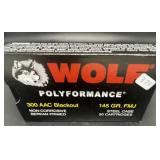 WOLF 300 ACC BLACK OUT 20 CARTRIDGES