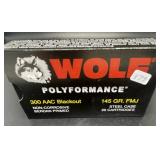 WOLF 300 ACC BLACK OUT 20 CARTRIDGES