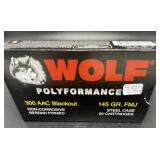 WOLF 300 ACC BLACK OUT 20 CARTRIDGES