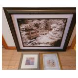 Set of 3 Framed Art Pcs