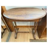 Oval Wooden Side Table