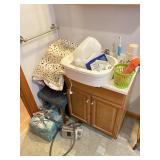 Bathroom Stool and Contents