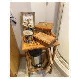 Unique Wooden Table and Decorations