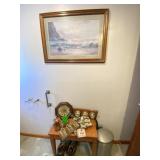 Bathroom Stool and Contents