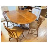 Wooden Kitchen Table with 4 Chairs