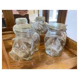 2 Pcs. Glass Piggy