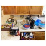 Contents on Counter and in Drawer