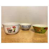 3 Pcs. Vintage Kelloggs Bowls