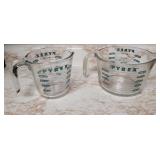 PYREX 2ps set of Glass Measuring Cups