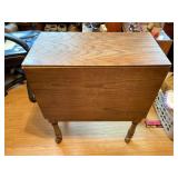 Wooden Storage/ Side Table on Wheels