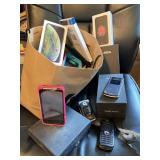 Variety of Cellphones & Apple Boxes
