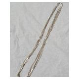 925 Italy 8 String Necklace 8" long