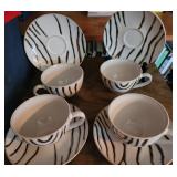 ZEBRA Cups & Saucers Set