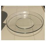 12 Pcs. Clear Salad Plates AS IS