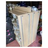 2 Display Shelves w/ Dishes