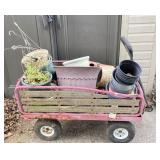 Vintage Wagon w/ Planters