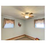 2 Tan Curtains W/ Rods & More