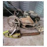 Push Mower & Chain Saw