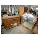 Vintage Wooden Dresser w/ Mirror