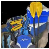 Life Jackets, Coolers, Paddles, plus