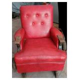 Vintage Red Rocker Chair