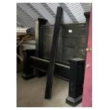 King Bed - black (headboard, footboard & rails)