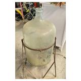 Large Glass Jug w/ Stand