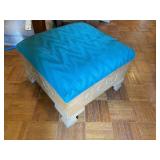 Green Unassembled Ottoman