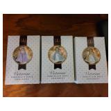 Victorian Doll Ornaments x3