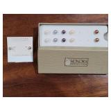 Primavera 24k Earrings & Honora 5pc Set Studs