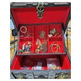 Costume Jewlery w/ Jewelry  Box