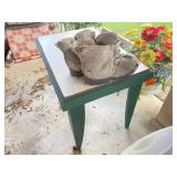 Outdoor Table w/ Boot Planters