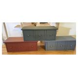 3 Pcs. Wall Shelves w/ Drawers