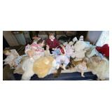Very Large Group Of Dolls & Teddy Bears