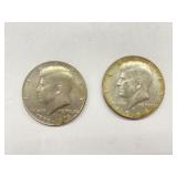 2 Pcs. 1976 Liberty Kennedy Half Dollar