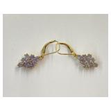 14K Gold & Stone Earrings