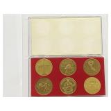 1961 6 Pcs. Set Nasa Commemoritive Coins