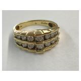 10 K Gold & Stone Ring