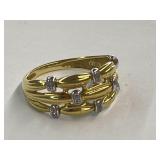 18K Gold & Diamond Ring