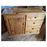 Wooden Cabinet on Wheels