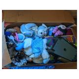 Folding Toy Playhouse, Box of Assorted Toys