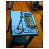 Wooden Table With Kitchen Items